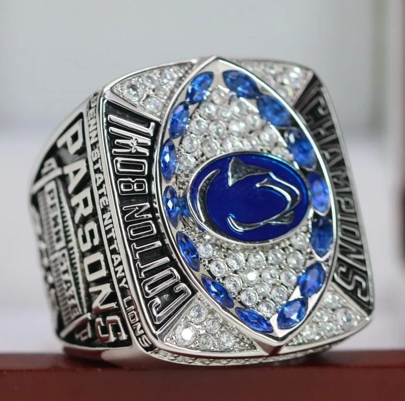 2018 Penn State Nittany Lions Championship кольцо унисекс классическое 925 серебро с бриллиантом для свадебной помолвки