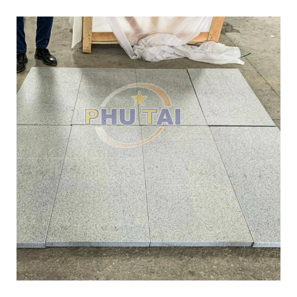 Dark Granite Top Flamed Flooring Tiles cheap granite by Phutai Vietnam