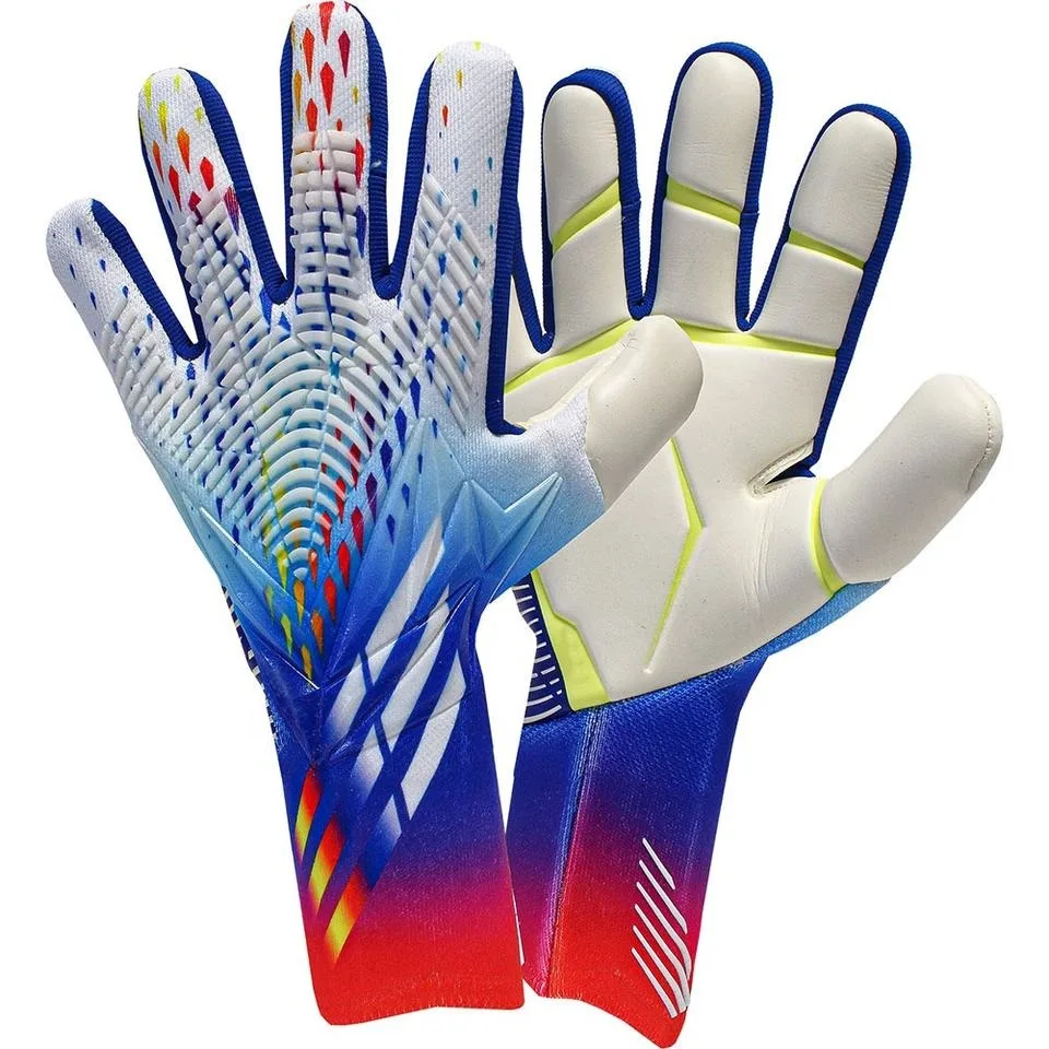 Super Soft German Latex Predator Guard Goalkeeper Gloves Football Professional Goalkeeper Gloves With Finger Protection