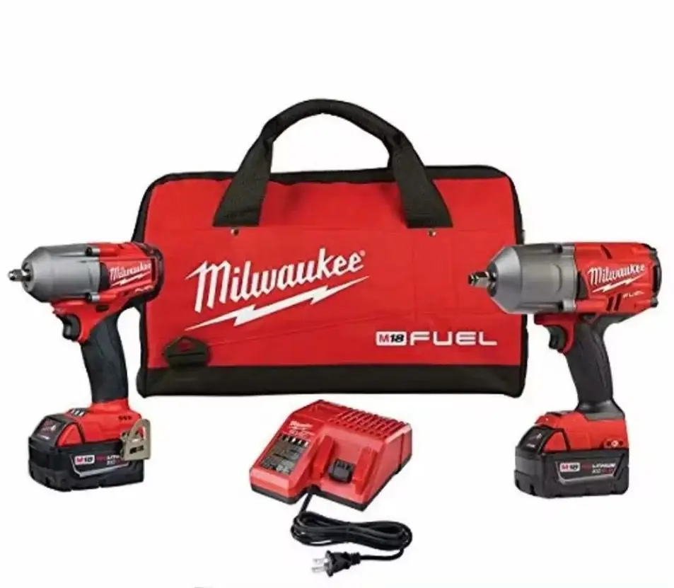 Супер предложение Новый Milw @ ukees 2 шт. M18 топливный автокомплект-1/2 ударный ключ и 3/8 гайковерт