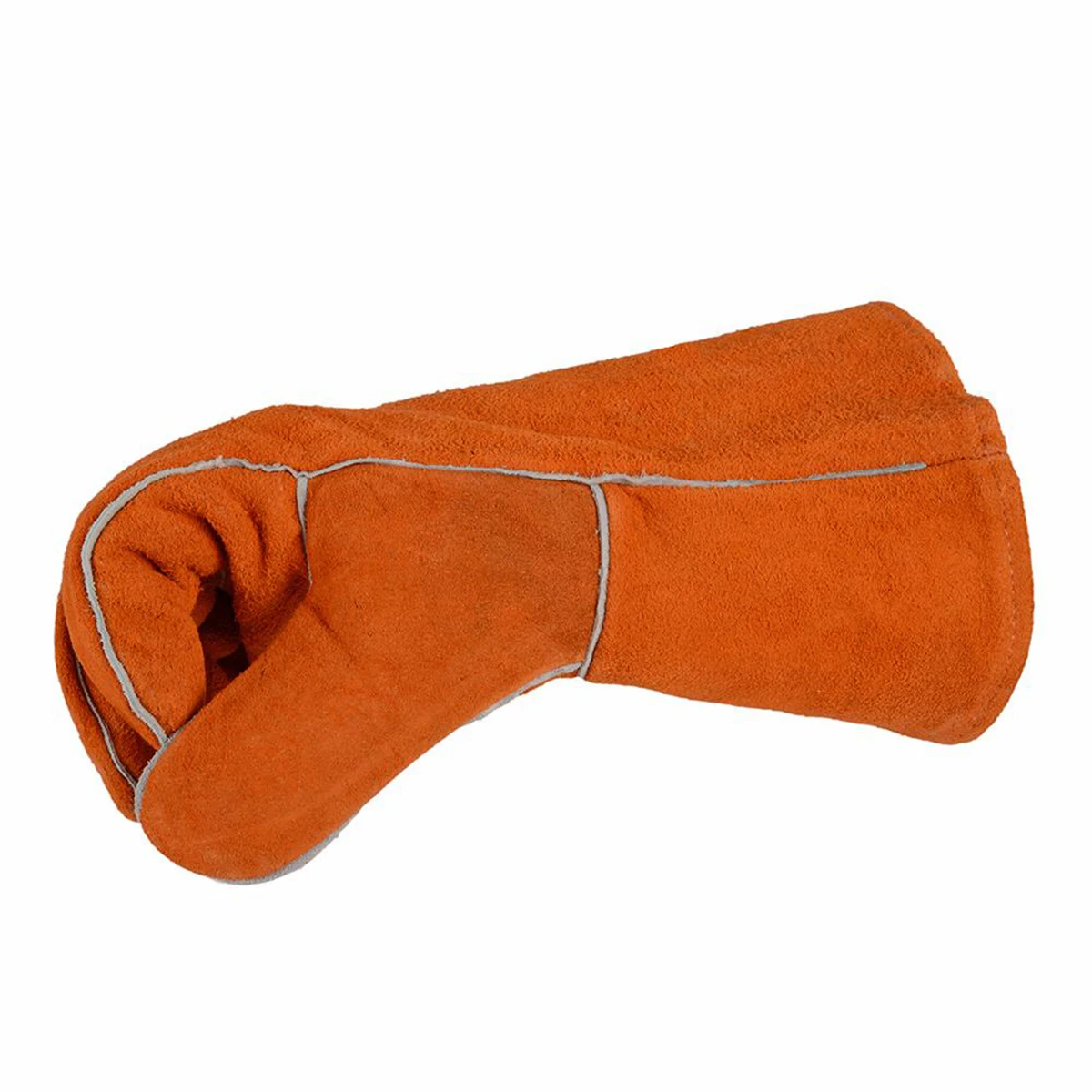 High Quality Double-layer Red Hand Safety Protection Real Leather Welding Glovesleather welding gloves