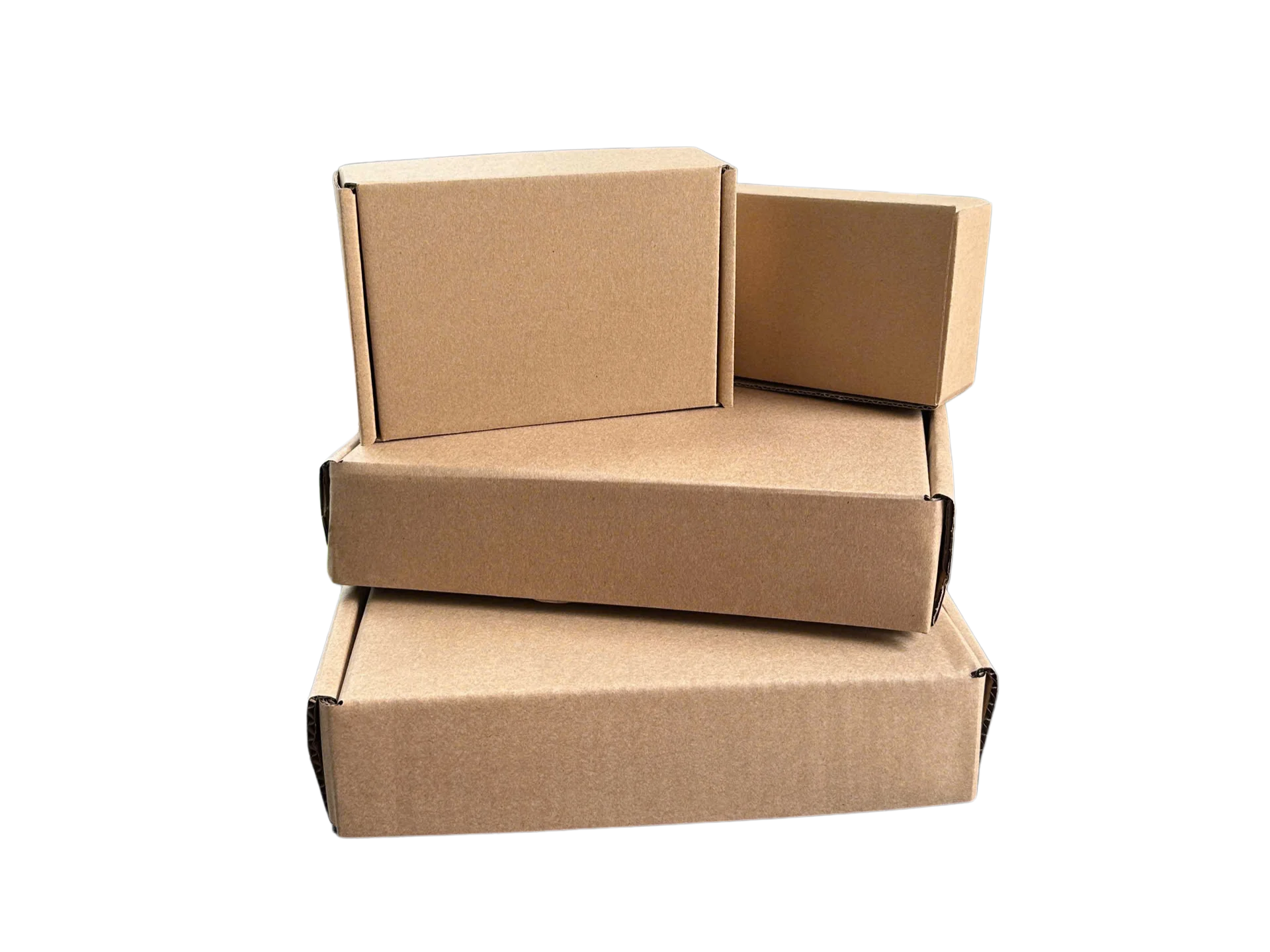 High Quality Durable Corrugated Kraft Paper Box Recycled Cardboard for Fruit Gift Packaging Made From Pulp Paperboard