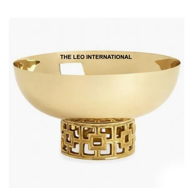 metal 3 tier decorative nut  and chocolate serving bowl hotel salad bowl