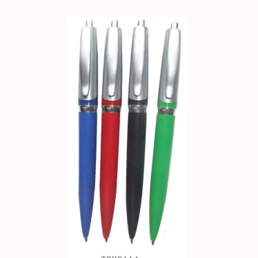 Cheap Price Promotional logo printed plastic Click Ballpoint Pen Wholesale Rubber Grip Pen