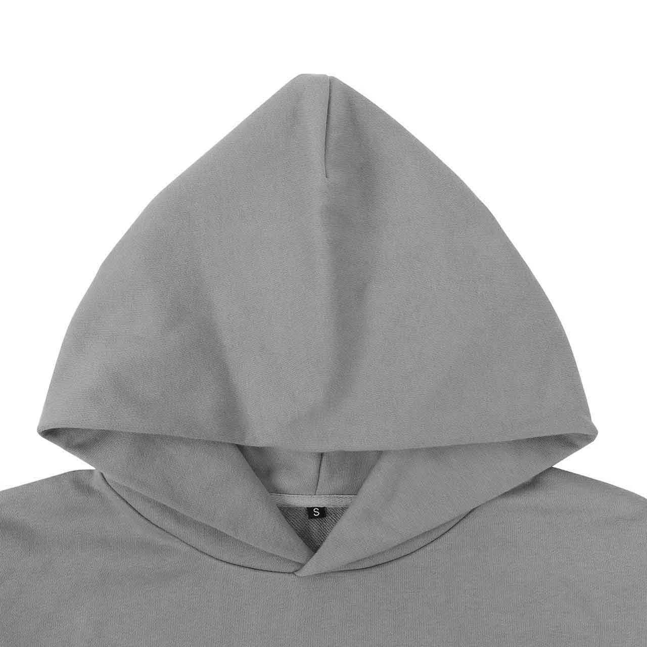 Французский махровые супертяжелые 100% хлопковые Пуловеры Толстая одежда от производителя Мужская негабаритная мужская толстовка с капюшоном на заказ летний комплект