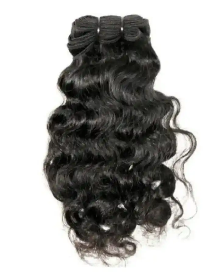 Human hair natural Wavy, Straight curly