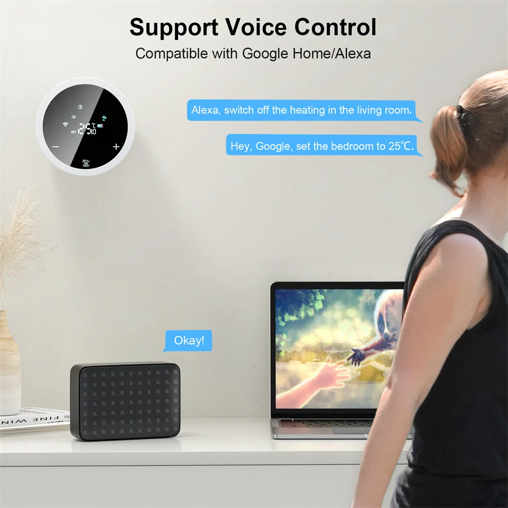 Zigbee Trv Wifi Radiator Thermostat Valve, Thermostatic Water Heating Radiator Valve, Connected Thermostatic Radiator Valve