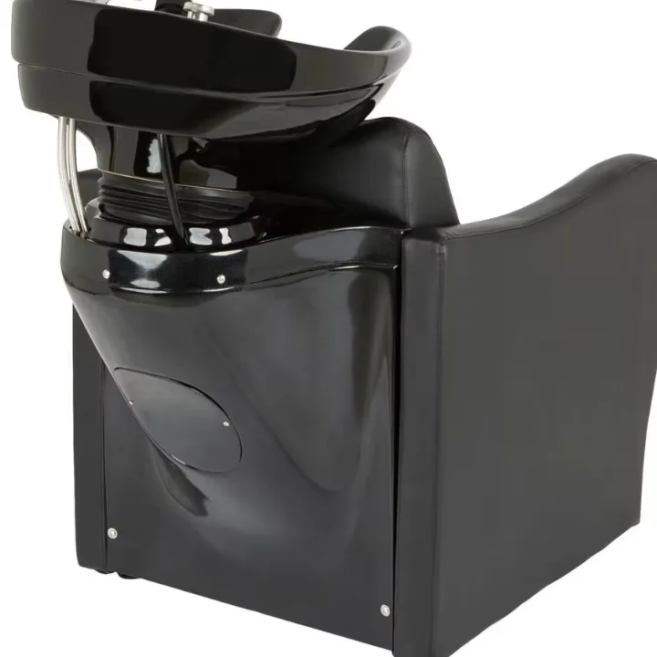 Luxury Modern Lexus Shampoo Bed Wooden Backwash Unit for Barber Shops and Beauty Salons Available in White Black Basin Colors