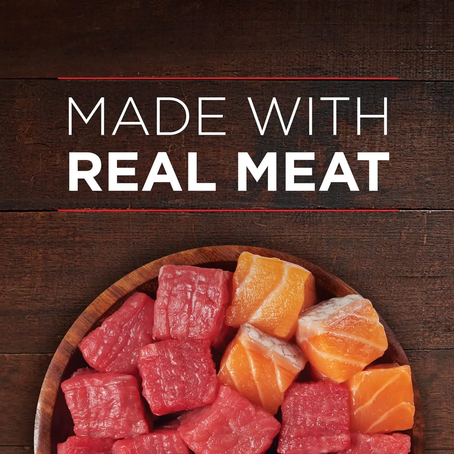 True Instinct Wet Dog Food High Protein Tender Cuts in Beef and Wild-Caught Salmon Gravy Canned Wet Food for Dogs
