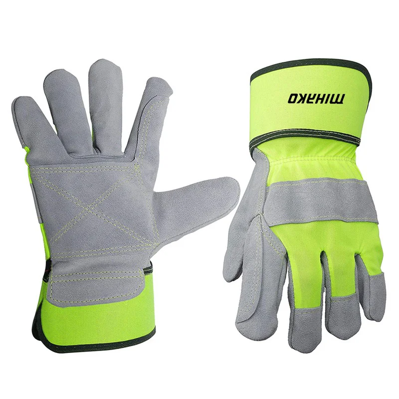 Перчатки Огнестойкие из коровьей спилковой кожи сварочные термостойкие Длинные рабочие