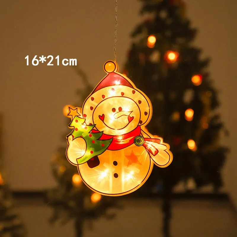 Christmas Suction Cup Lights Baby Elk Shape Window Decoration Lights Small Colored Lights led mask Wholesale OEM ODM Support