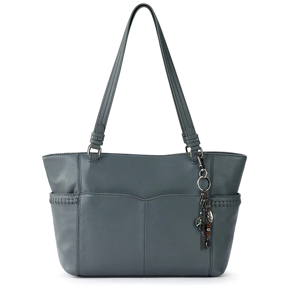 Customized Your Own Logo Heavy Duty Women Tote Bags / High Quality Cowhide Leather Tote Bags For Women