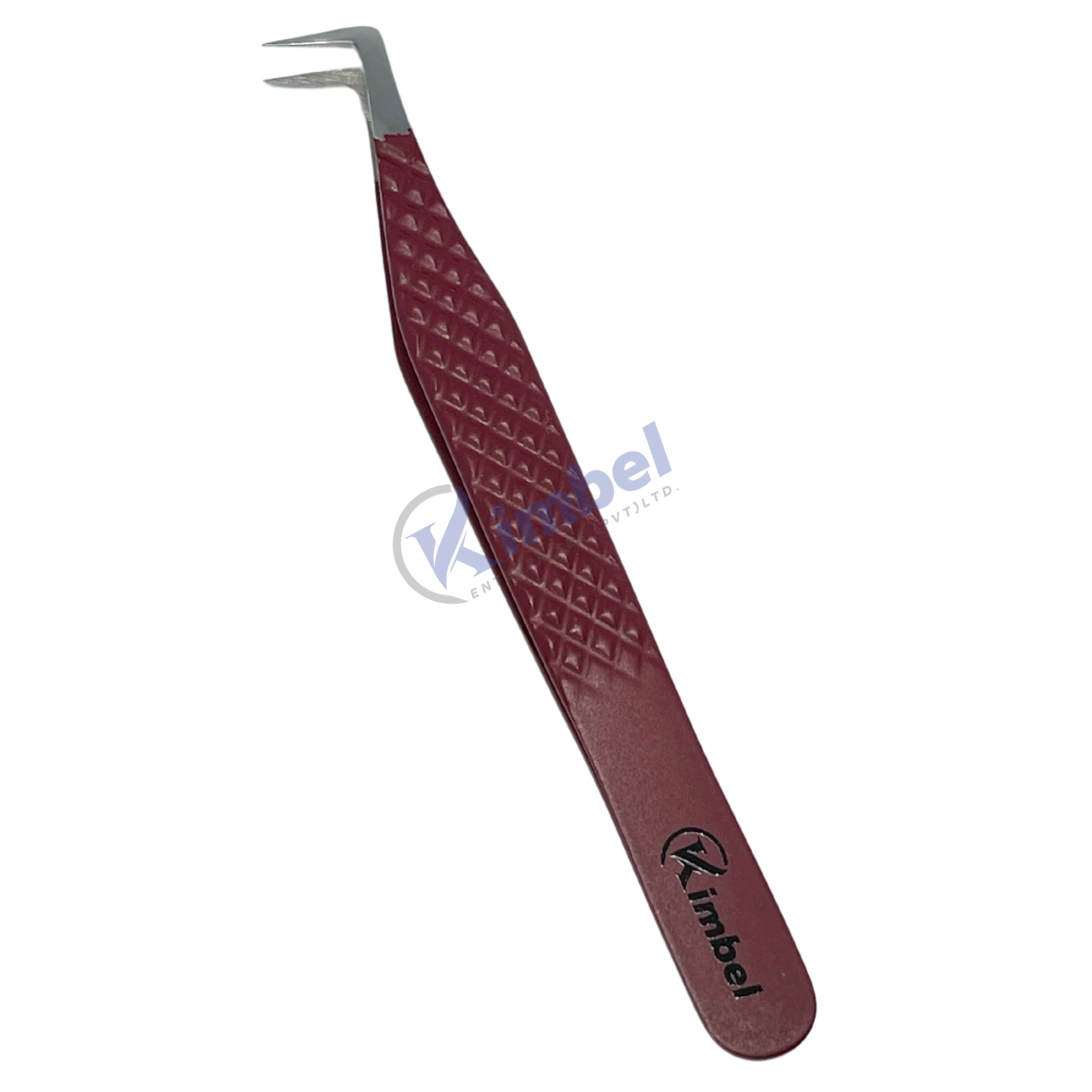 Best Fiber Tips Professional Eyelash Extension Tweezers for perfect grip to Lashes never slips even 0.03mm Lashes 75 Degree Bend