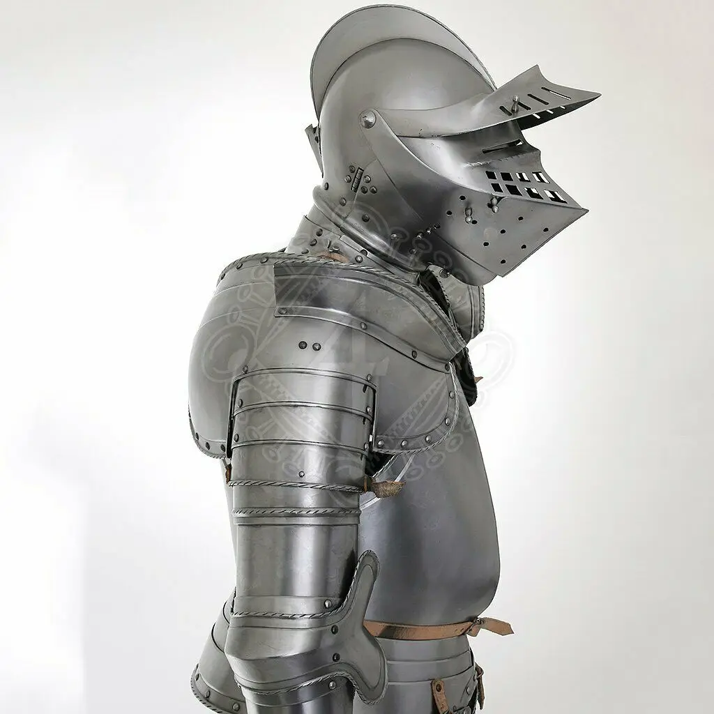 Medieval Templar Medieval Wearable Knight Combat Armor Full Suit With Stand