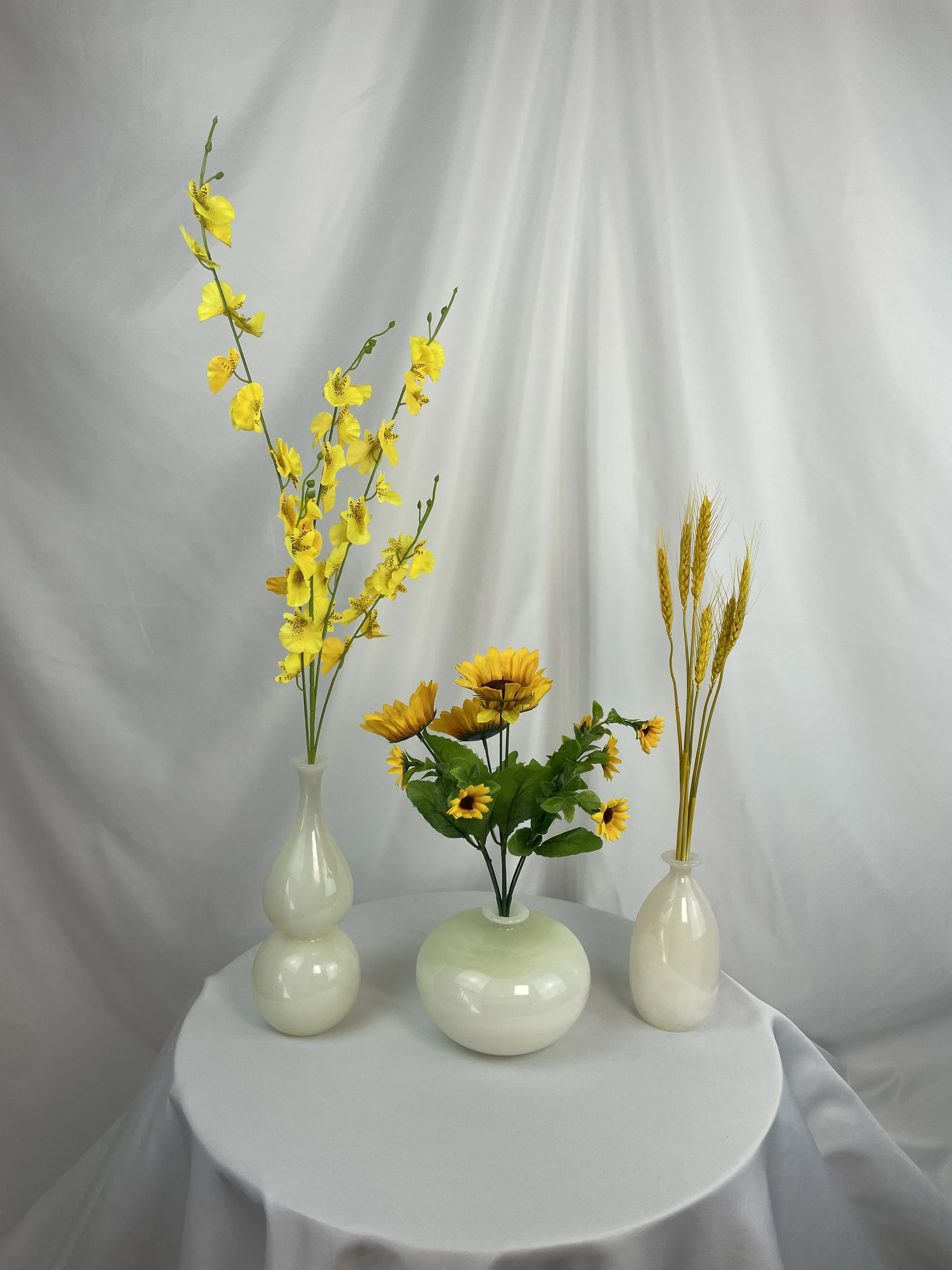 High-End Art Deco Style Marble Vase Modern Luxury Light Stone Ornaments for Flower Decorations for Living Room Home Decor