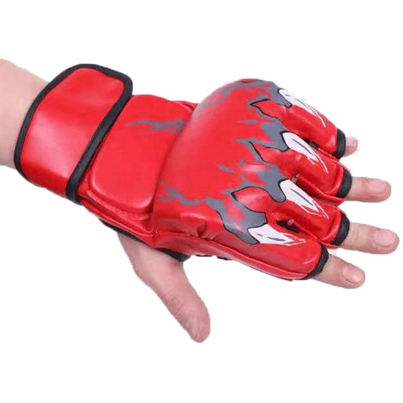 Hot Sale High Quality Wholesale MMA Boxing Training Gloves MMA Sparring Half Finger Gloves Customize Logo MMA Gloves