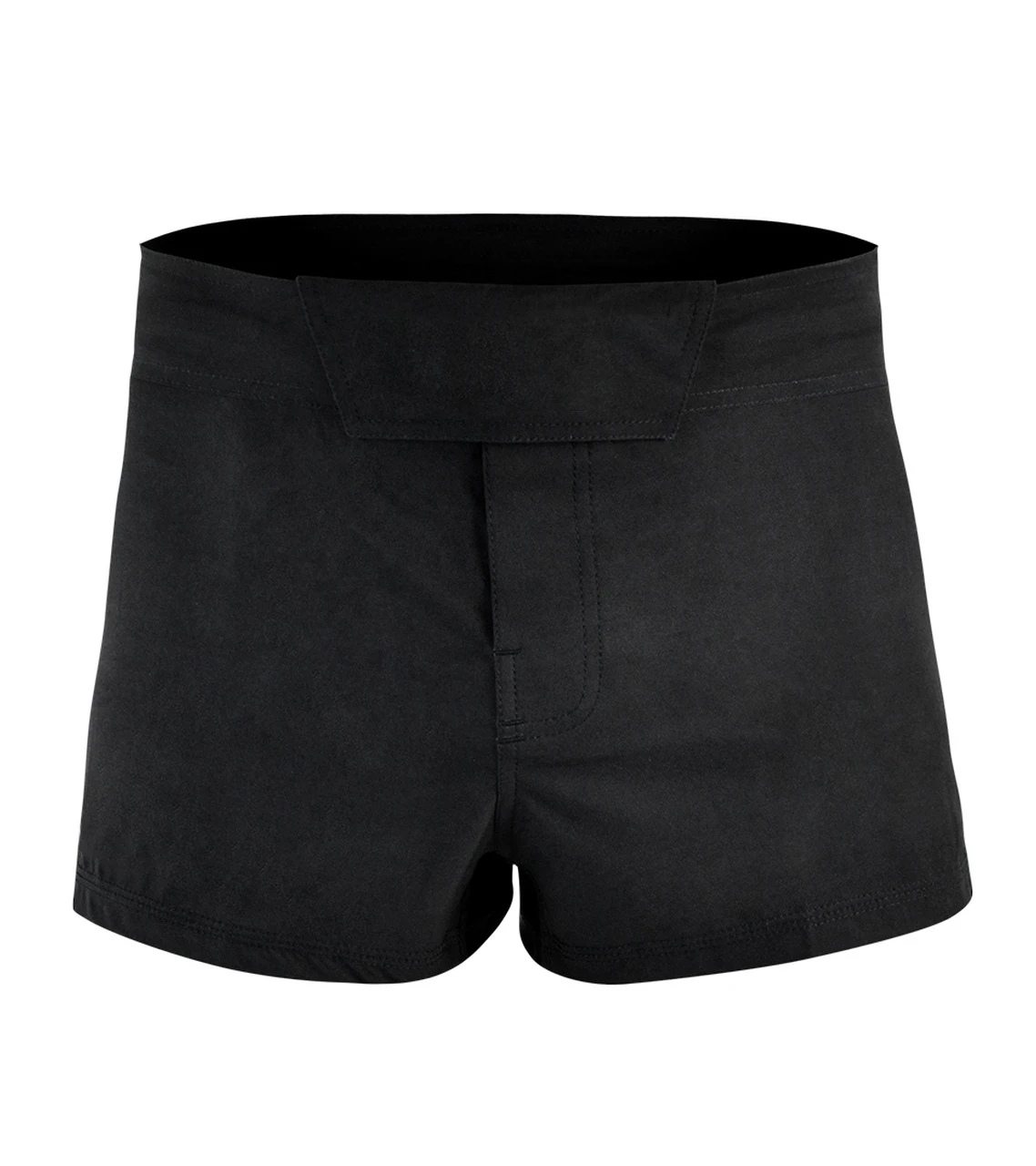 Block single pice 4 way stretchy fabric with slits soccer premium black mma shorts