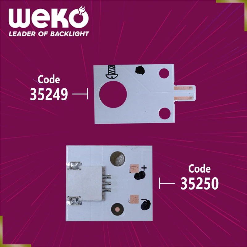 TV LED BACKLIGHT- GJ-2K16-490-D712-P5-R - 01N22 - 50.2 CM 6 LEDS-GJ-2K16-490-D712-P5-L - 01N21 - 50.6 CM 6 LEDS- TOTAL 14 PCS