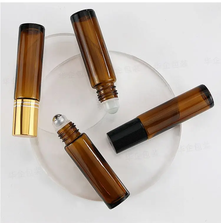 10ml High Quality Travel Glass Essential Oil Perfume Roll On Bottle Refillable Perfume Bottle for Essential Oil