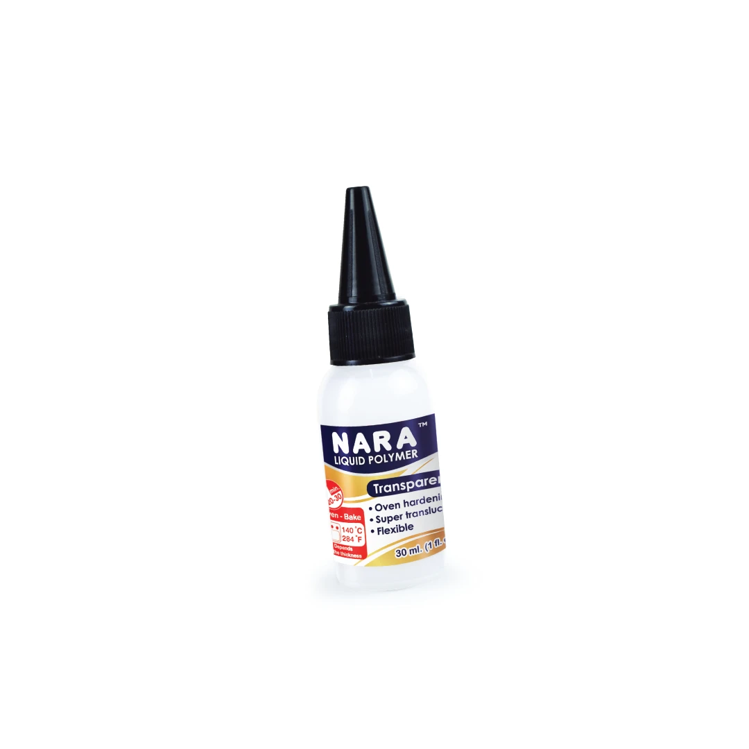 Liquid Polymer Clay 30ML. NARA Transparent Color Coating,Drawing And Bonding Polymer Clay Great For Jewelry Earring Making More!