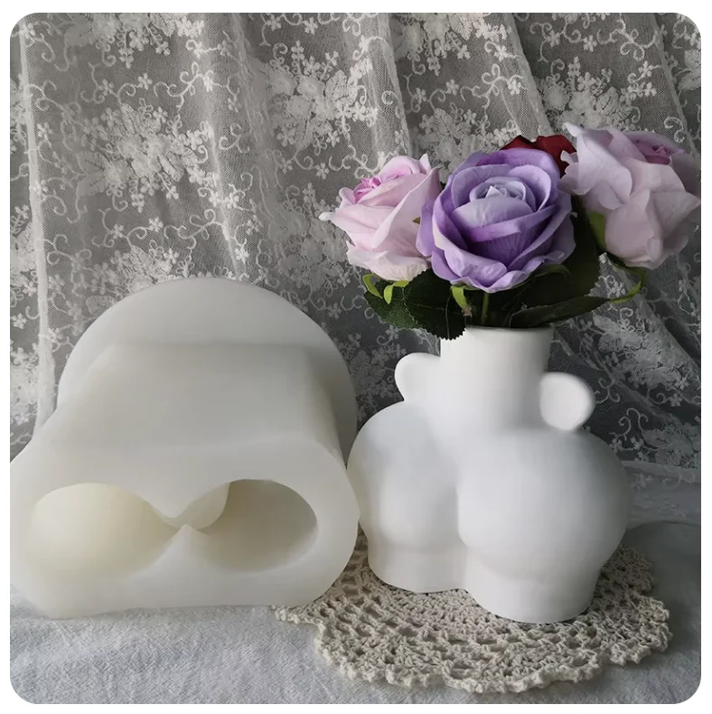 Large Silicone Molds Nordic Style Ceramic Vase Home Decoration Crafts Ornaments Body Art Mold