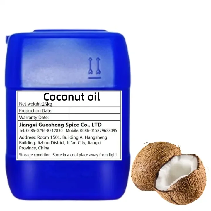Factory Price Organic Coconut Oil For Aromatherapy Relaxing Massage Essential Oils Hair and Skin Care face Coconut Oil