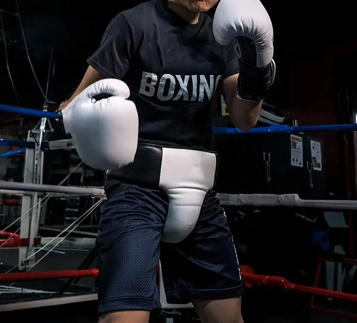 Groin Protector For Boxing Muay Thai Training Gear Men Leather Boxing Groin Guard