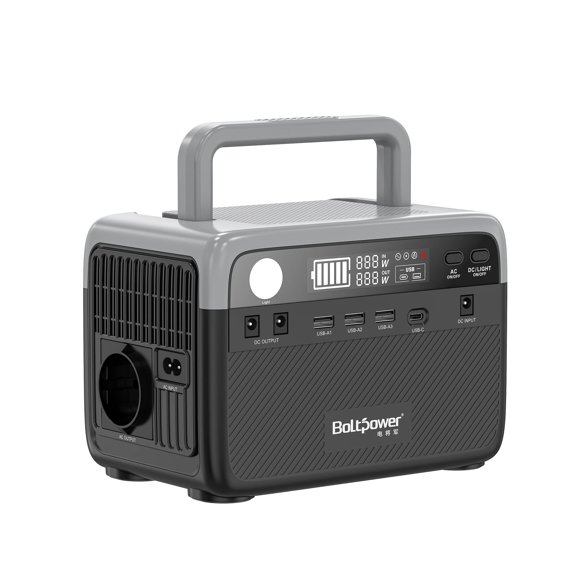 300W 230.4Wh BP030B Portable Solar Power Station with Battery Backup for Outdoor Camping