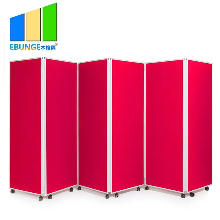 EBUNGE Mobile Foldable Room Space Divider Temporary Wall Partitions for Hotel Banquet Hall