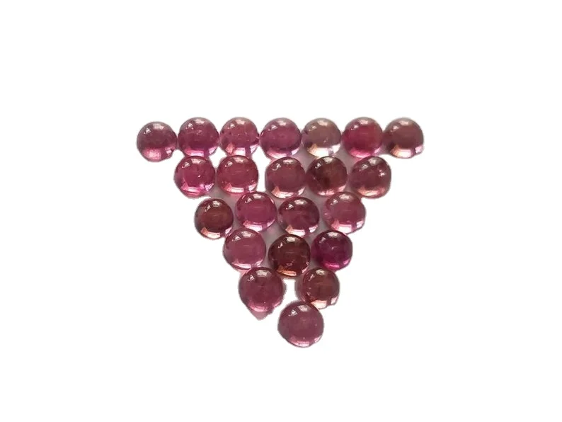 2mm Natural Pink Tourmaline Gemstone Loose Round Cabochon Wholesale Price Natural Good Top Pink Color Gemstone Bulk Wholesale