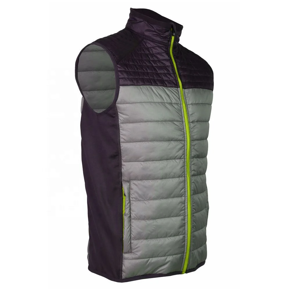 OEM Winter Vest Jacket Waterproof Bodywarmer Sleeveless Padded Warm Filling down Puffer Light Weight Quilted Puffy Vest