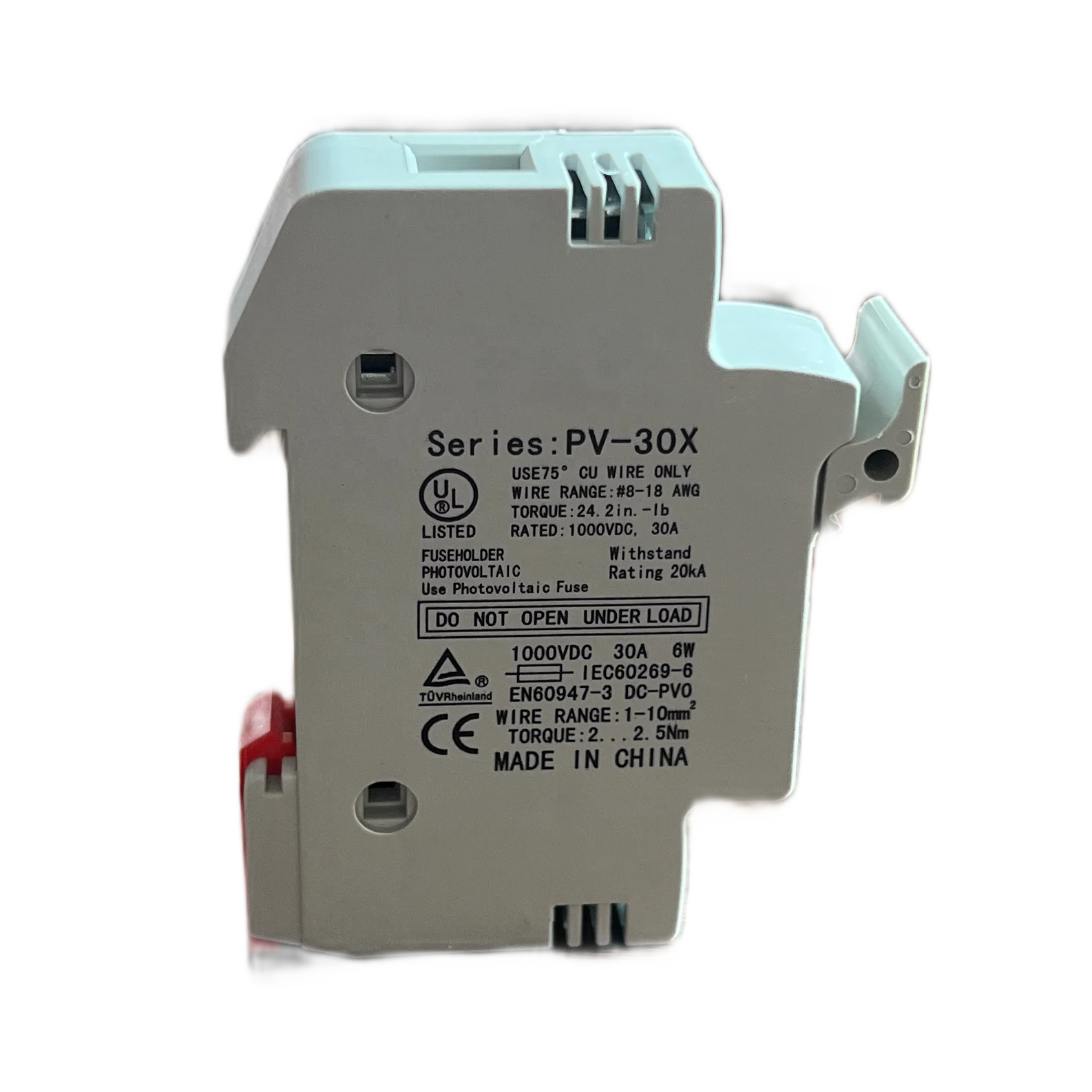 PV system DC 1000V 15A 20A 25A 32A Fuse Holder 1P 2P 3P  DC 1000V for solar system with LED for Solar