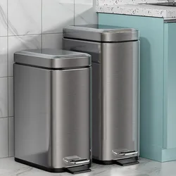 Stainless Steel Step Trash Can Garbage Bin for Kitchen