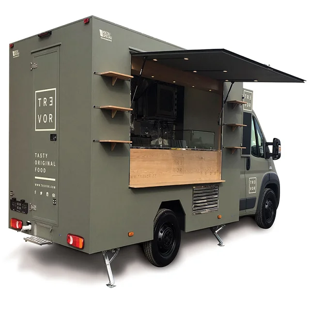 Food Carts Shop Mobile Trailers Food Trucks Mobile Food Trailer Pizza Dog Customized Hot Key Long Power Outdoor Packing Wheels