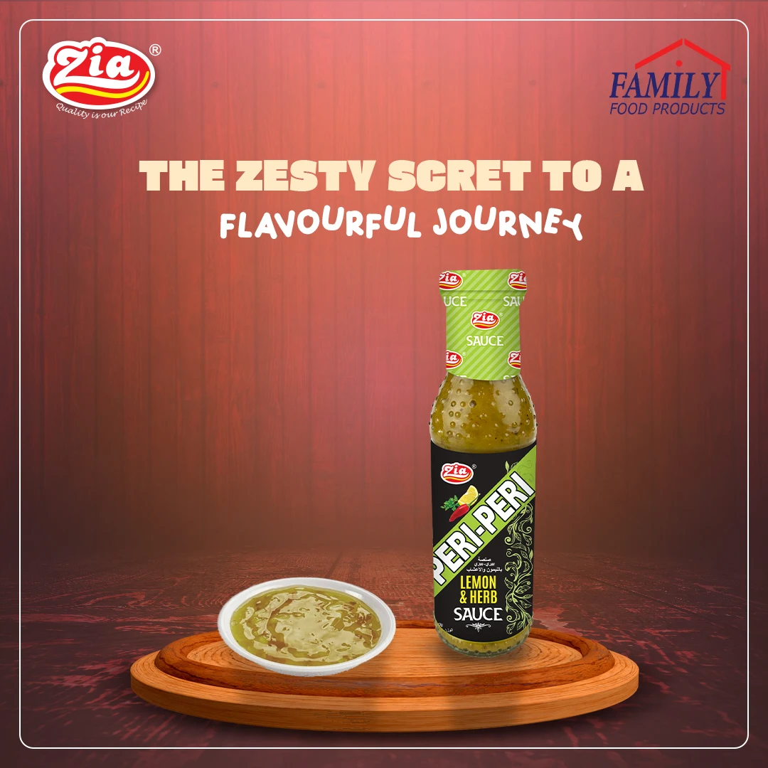 Peri Peri Lemon & Herb Sauce Yummy and Delicious in Bottle Packaging in Box Best Quality Traditional Product