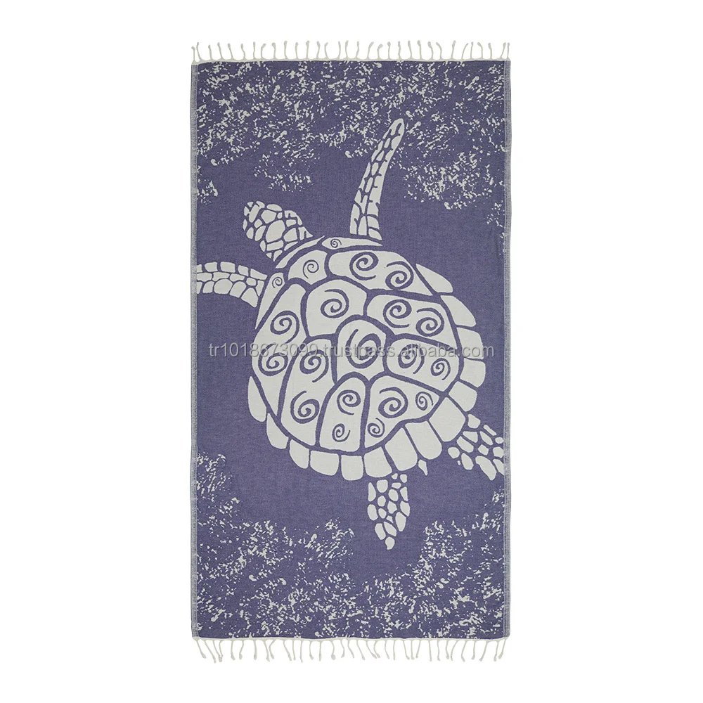 Wholesale Turkish Hammam Beach Towel Deep Journey 100% Cotton Peshtamal pestamal pestemal Hamam pestemal Towels Fouta Jacquard