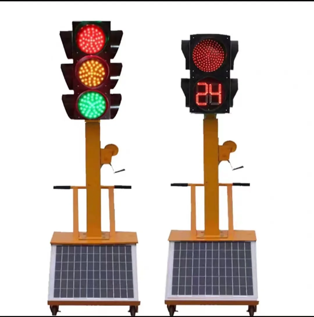 Roadwork Portable Traffic Light With 20 Remote Control Solar System LED 5mm Ultra Bright 60 Degree Traffic Light