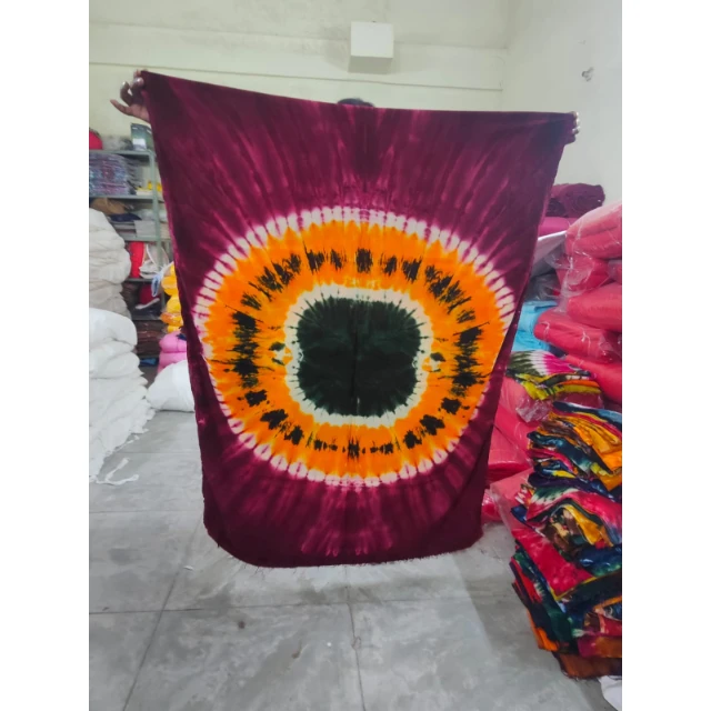 Very Oversized Loose fitting tunic dress shirring resort wear Boho Short dress tie dye handmade work women kaftan