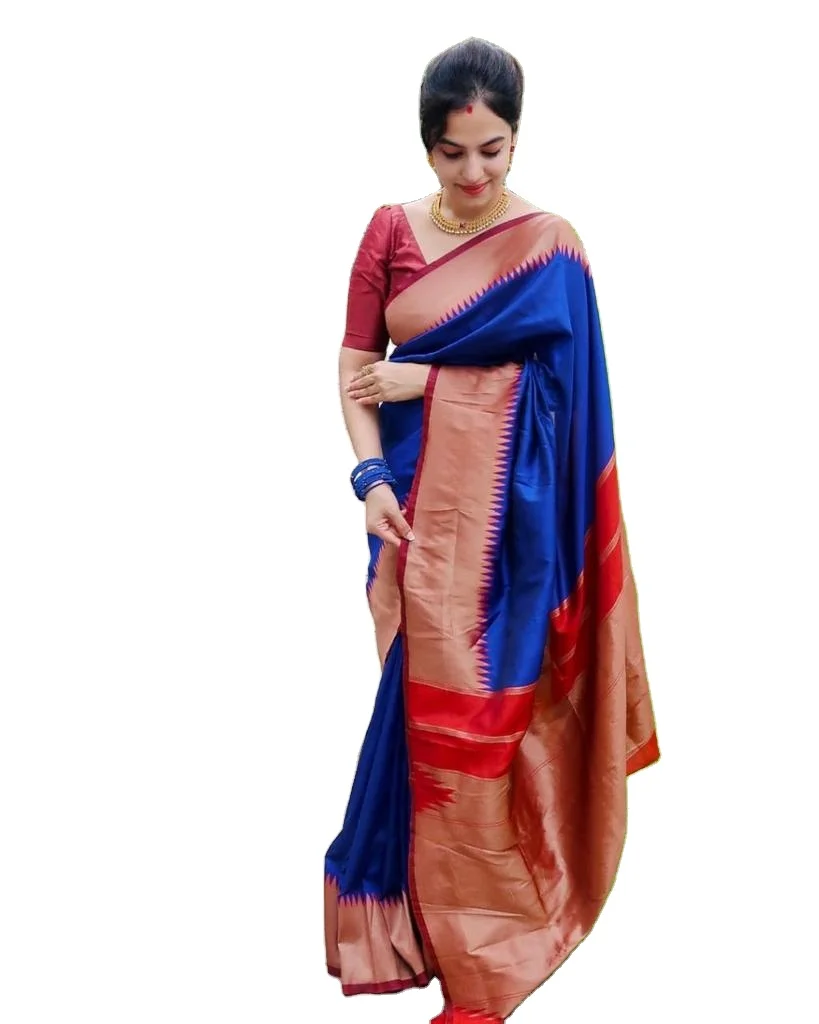 NEW DESIGNER PURE AND JACQUARD SAREE FOR WOMEN AND LADIES WAER