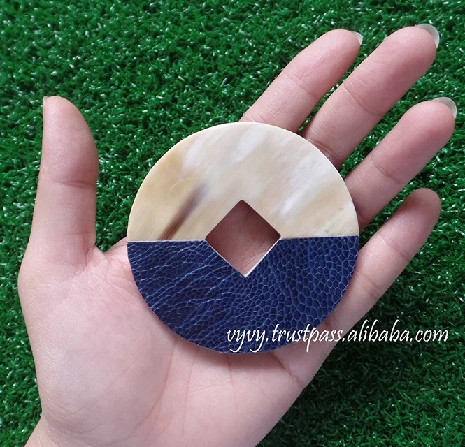 Buffalo Horn and Leather Pendant Jewelry VL11