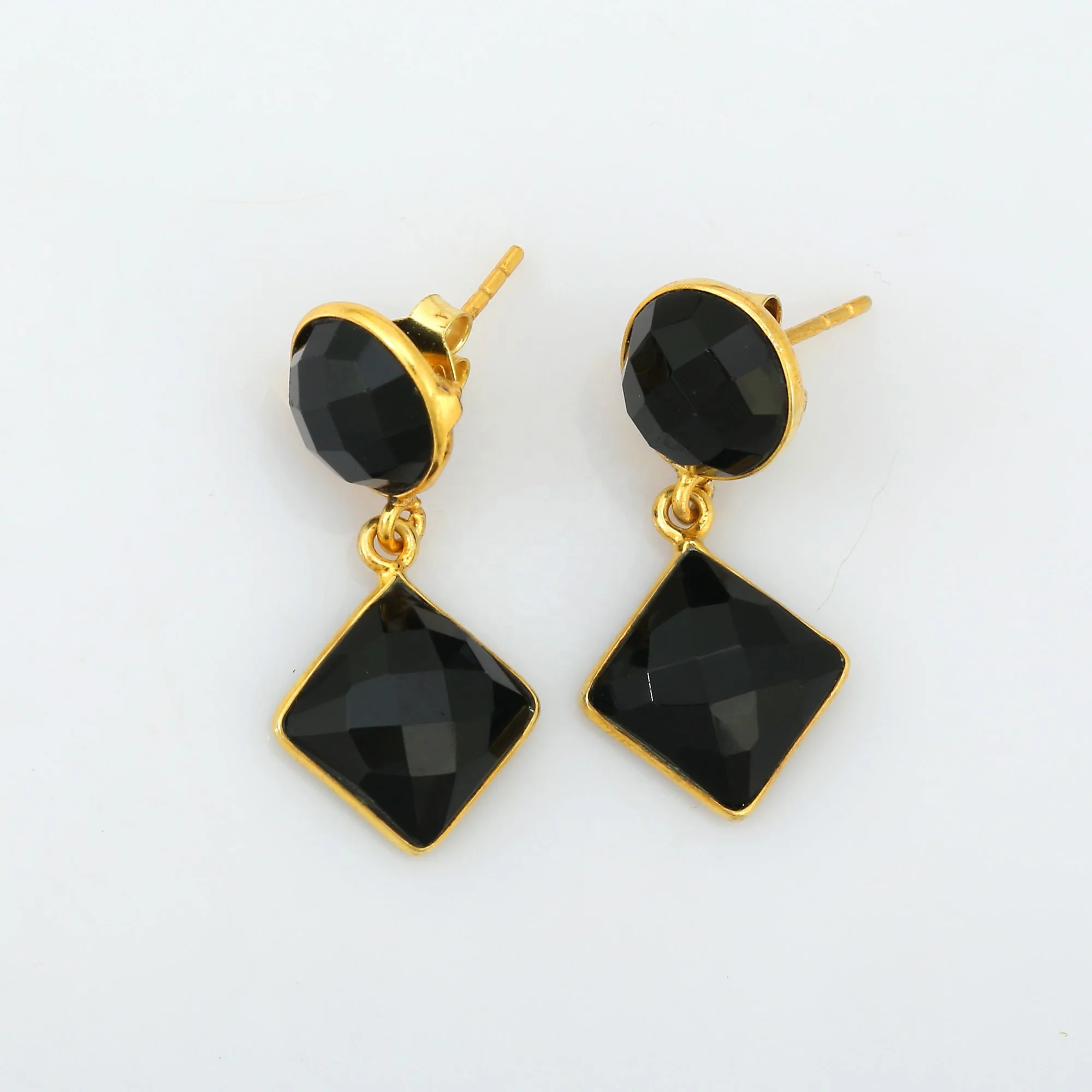 Hight Quality  Black Onyx 925 Sterling Silver Gemstone Jewelry Earring for women And Girl Earring