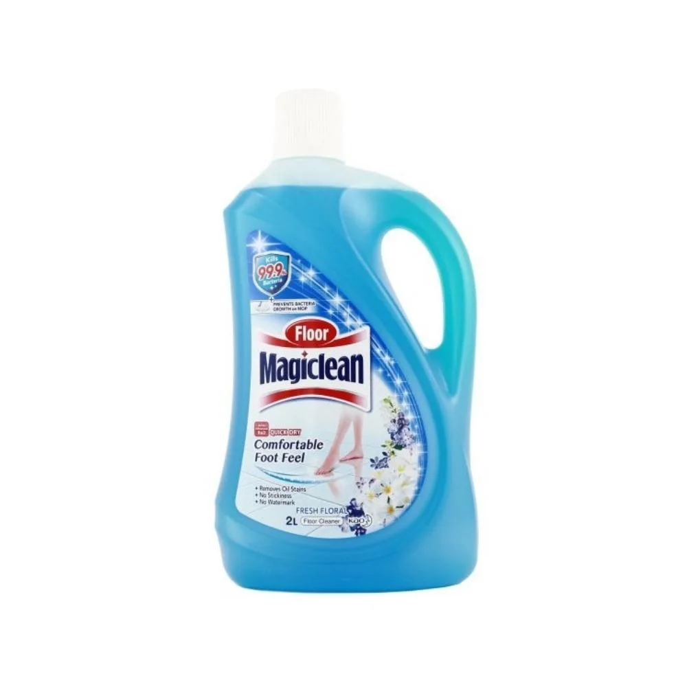 Best Price 100% Safe & Effective High Foam Refreshing Apple Scent Magiclean Fresh Floral 2L Floor Cleaner Liquid Detergent