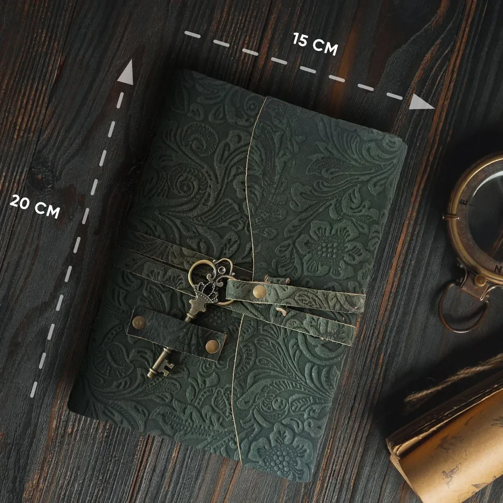 Leather Bound Vintage Journal Rustic Brown, Antique Deckle Edges Water colour Paper-Book of Shadows|SpellBook|Sketchbook