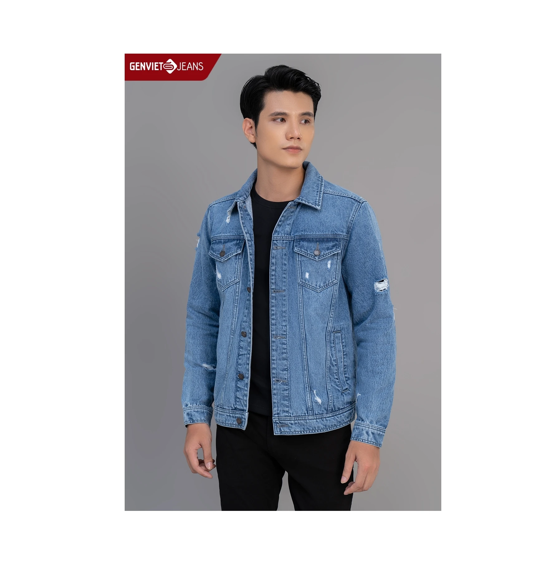 OEM High Quality Brand Top Model Cheap Custom Denim Jacket Factory Man Jeans Jacket Wholesale Suppliers