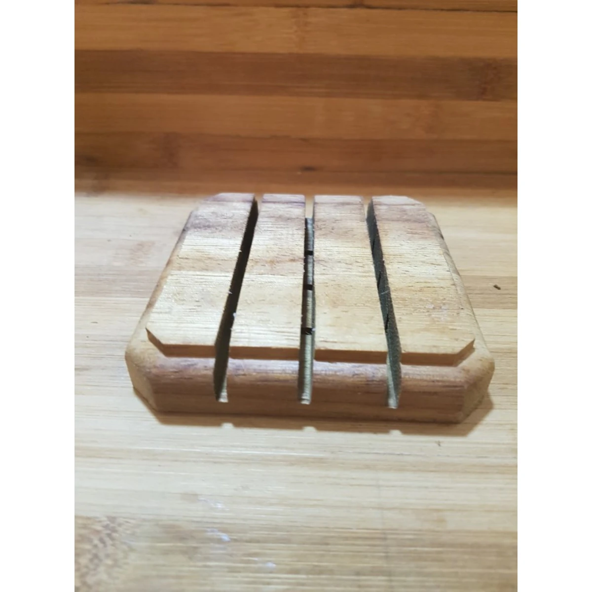Handmade Teak Wood Soap Holder and Dish in Solid Wood Finished for Customized Bathroom and Kitchen Organization
