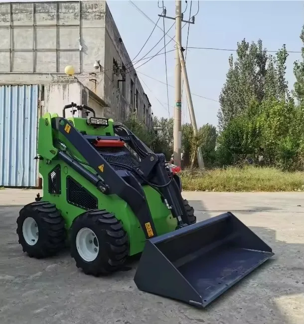 Mini 380 Kg Skid Steer Loader Backhoe Farm Tractor with Track for Sale for Loaders Work