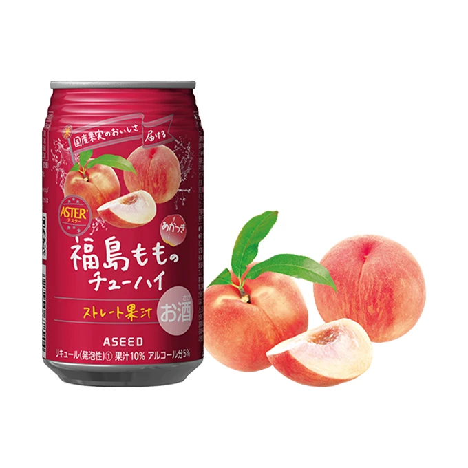 Peach Sour Fukushima Natural Canned Fruit Cocktail Light Syrup Drink  Private Label