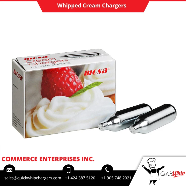 8 Gram Mosa Whipped Cream Charger Dessert Making Kitchen and Tabletop Use Cream Charger Tanks for Sale
