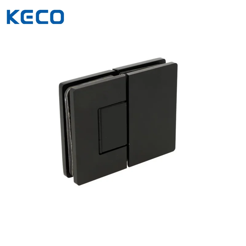 Adjustable Hidden Screw Hinge 180 Glass to Glass Door Hinge Brass Shower Hinge
