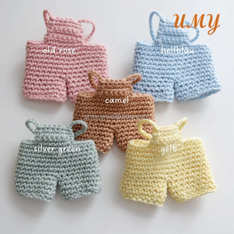 Handmade Manualidades En Custom Amigurumi Soft Crochet Tejido Tricot Cotton Plush Bear Toy Stuffed Animal Baby Doll